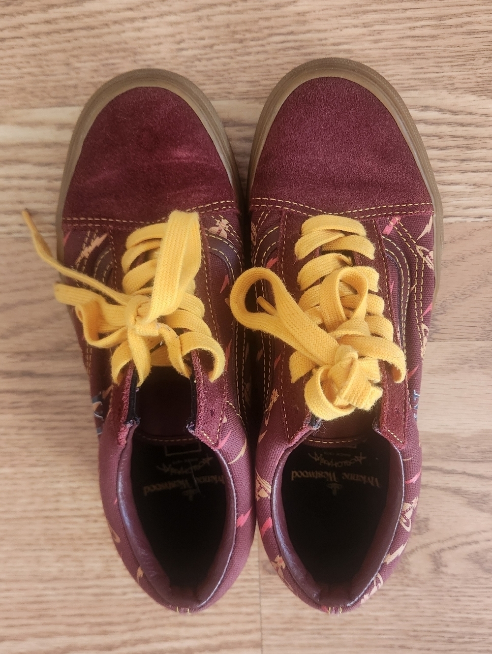 Vans x Vivenne Westwood In "Anglomania," Burgundy Size 6.5